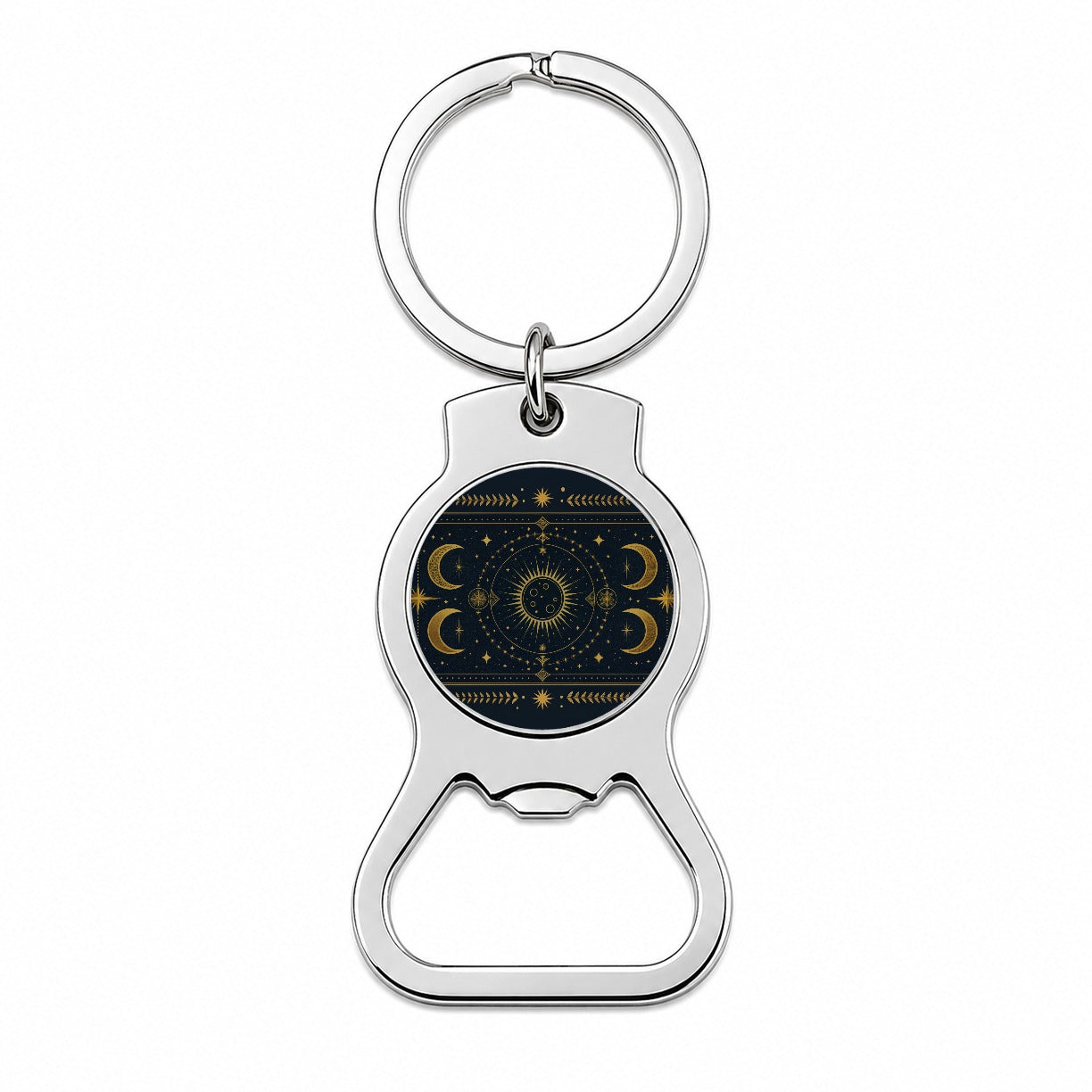 Celestial Mystical Tarot Art Bottle Opener Keychain