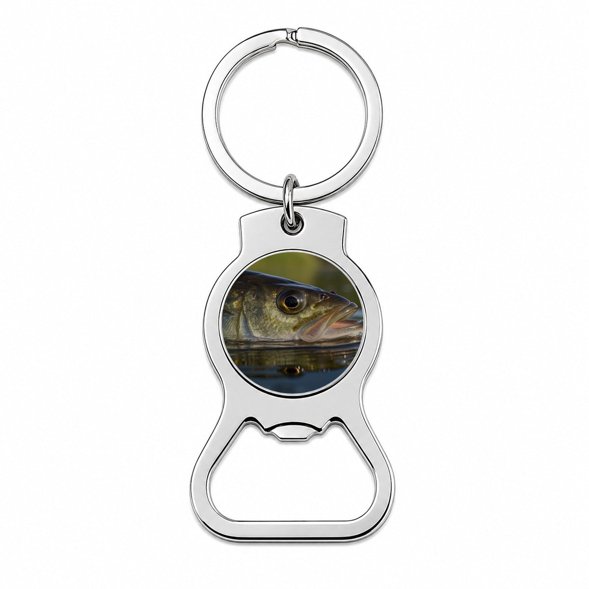 Largemouth Bass Fishing Wildlife Bottle Opener Keychain