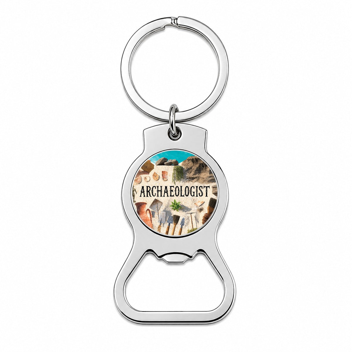 Archaeologist Bottle Opener Keychain