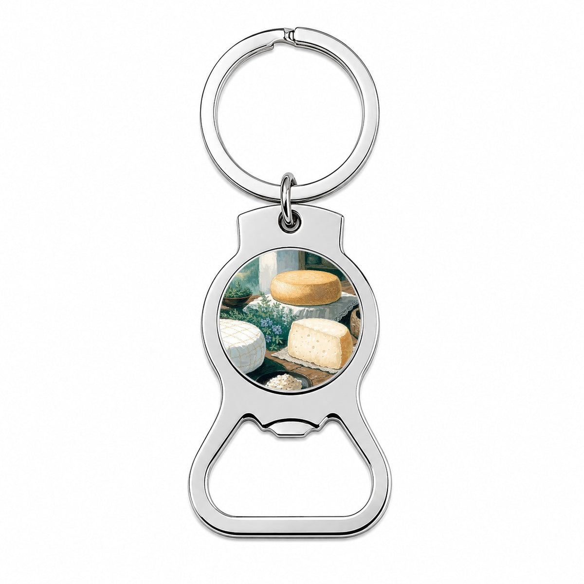 Artisan Cheesemaking Bottle Opener Keychain
