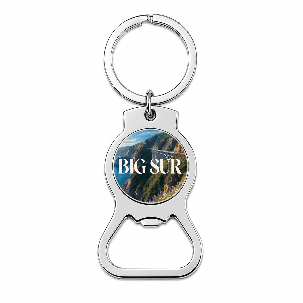 Big Sur California Travel Bottle Opener Keychain