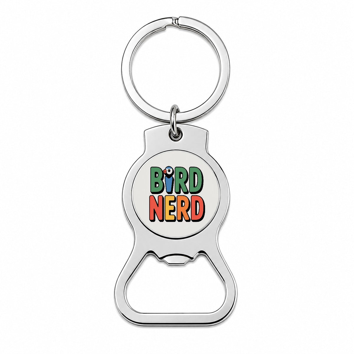 Bird Nerd Birding Watching Funny Bottle Opener Keychain