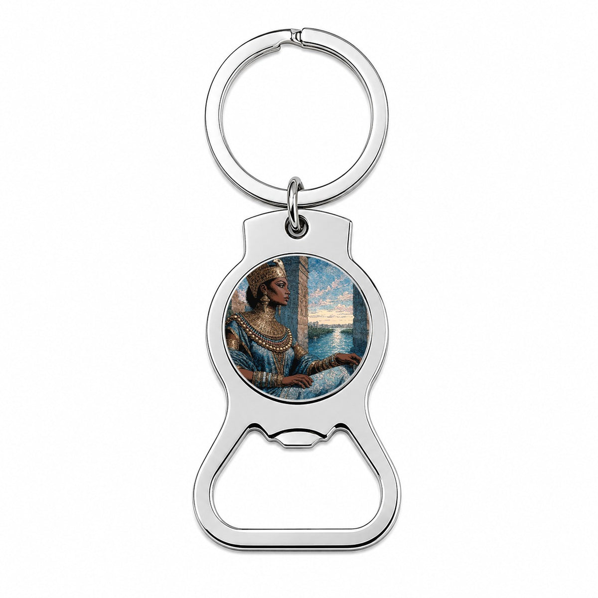 Cleopatra Egyptian Queen Bottle Opener Keychain