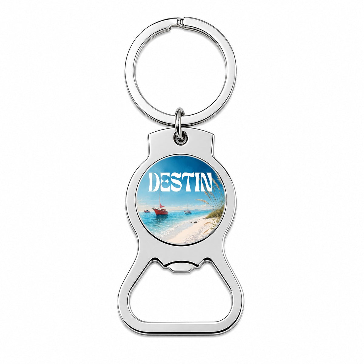 Destin Florida Travel Bottle Opener Keychain