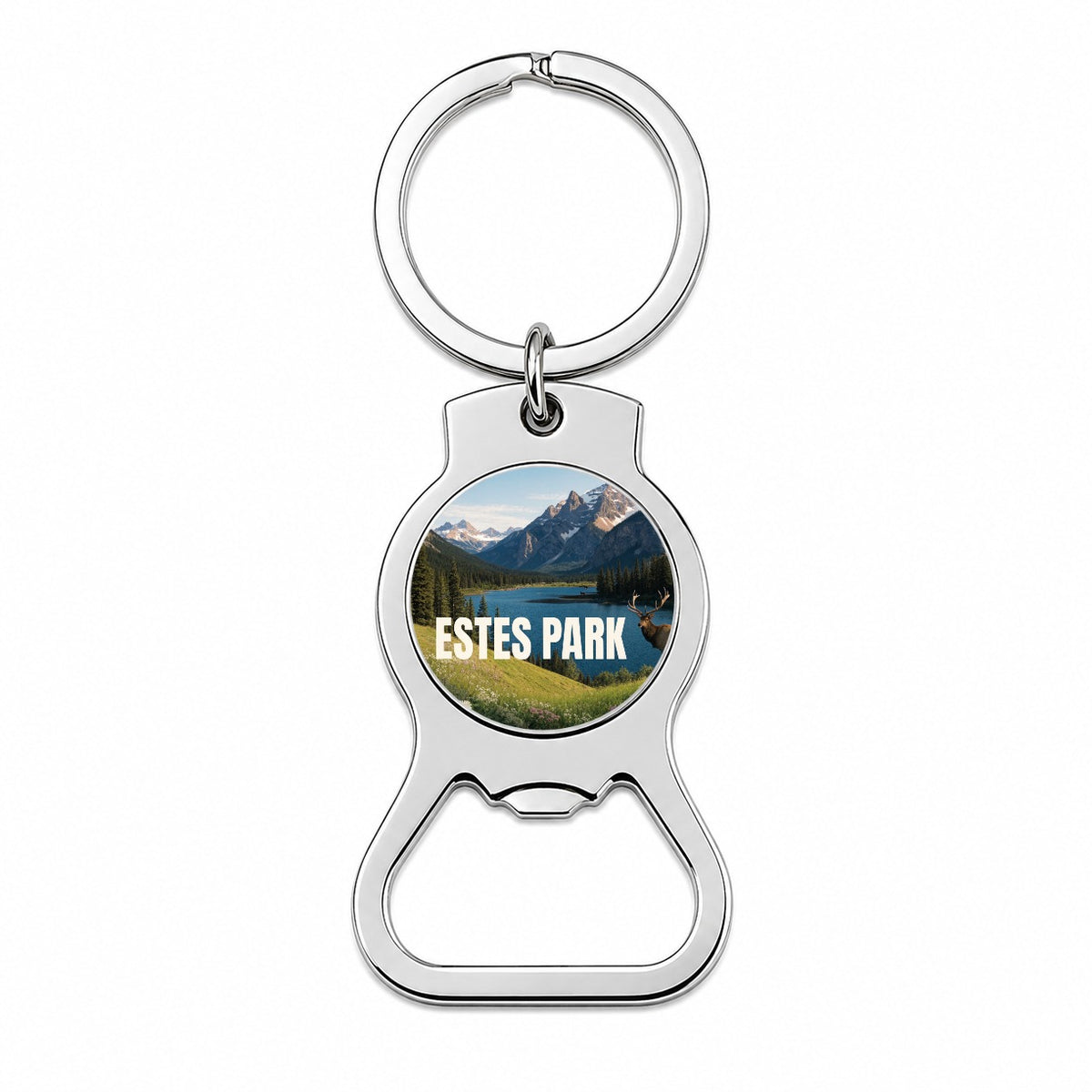 Estes Park Colorado Travel Bottle Opener Keychain