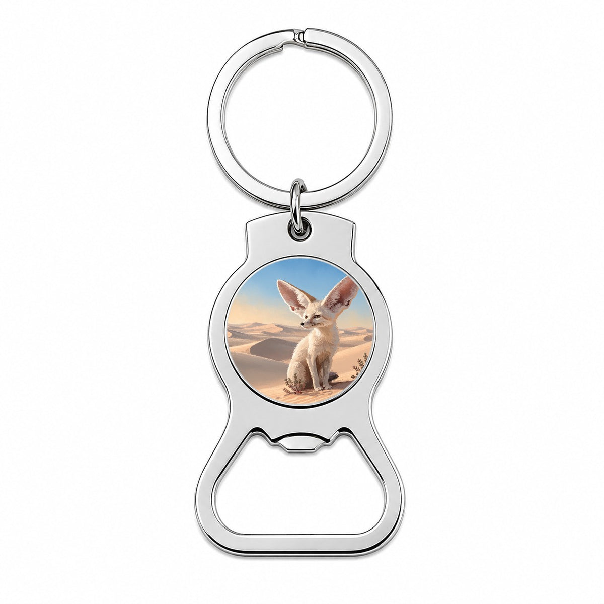 Fennec Fox Desert Bottle Opener Keychain