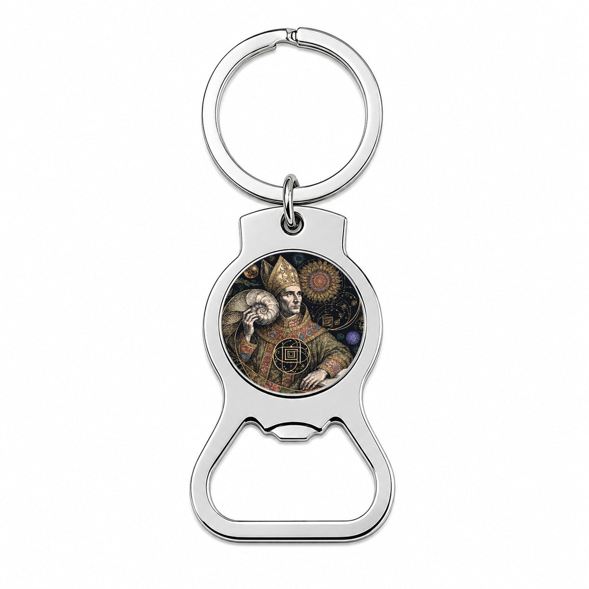 Fibonacci Mathematician Bottle Opener Keychain