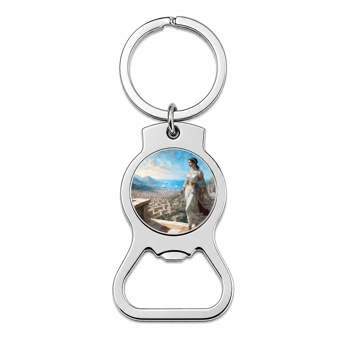 Helen Of Troy Bottle Opener Keychain