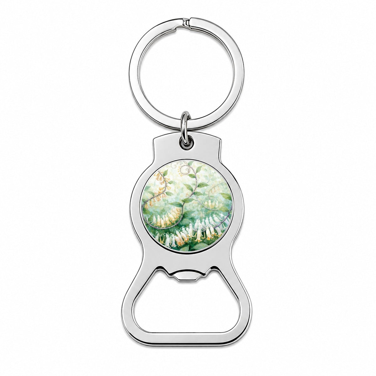 Honeysuckle Flowering Vine Bottle Opener Keychain