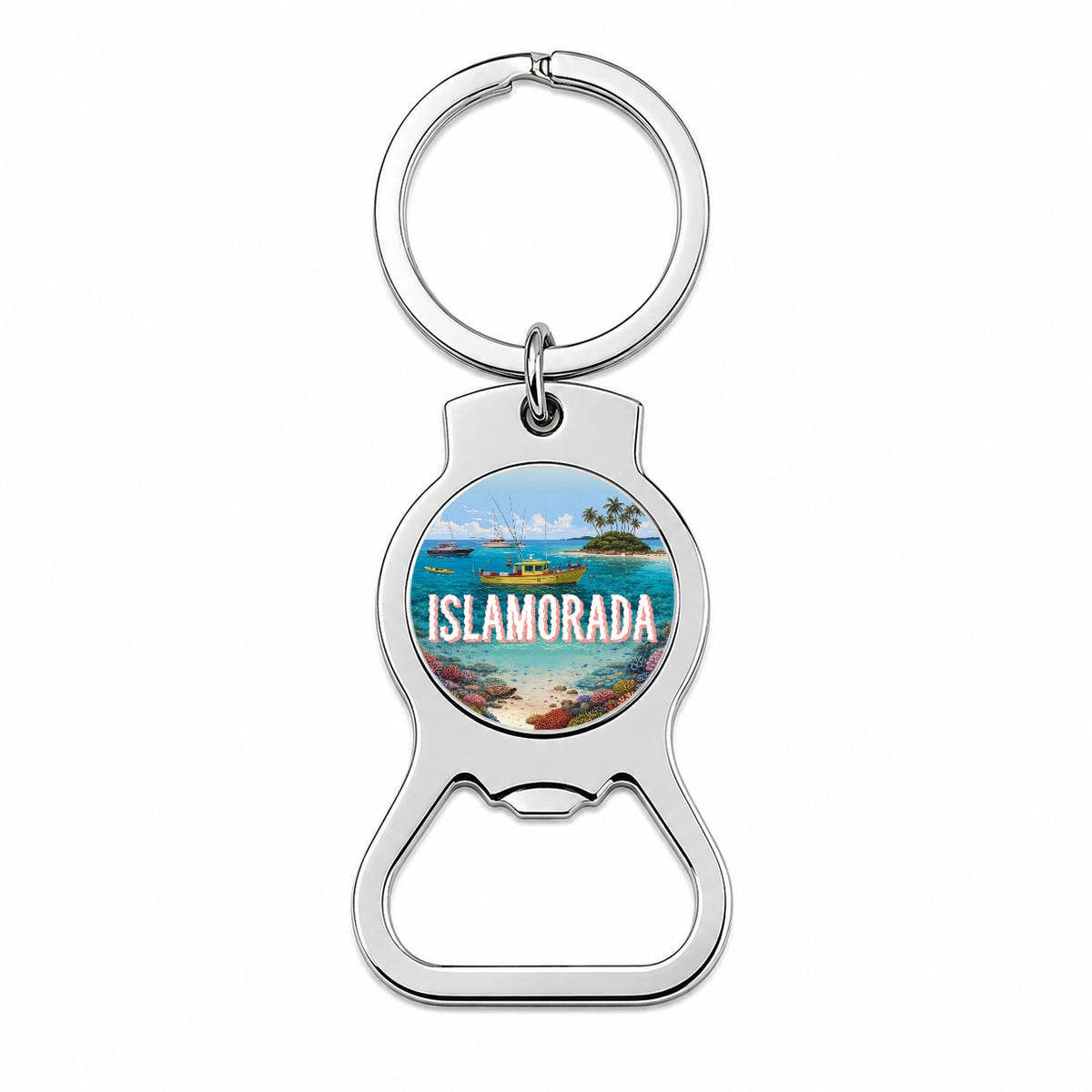 Islamorada Florida Travel Bottle Opener Keychain