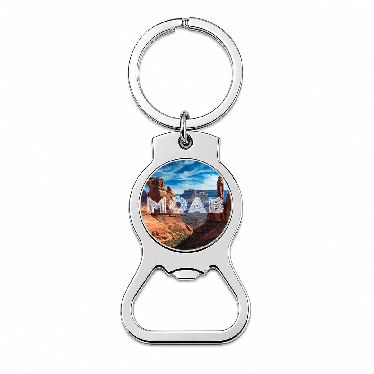 Moab Utah Bottle Opener Keychain