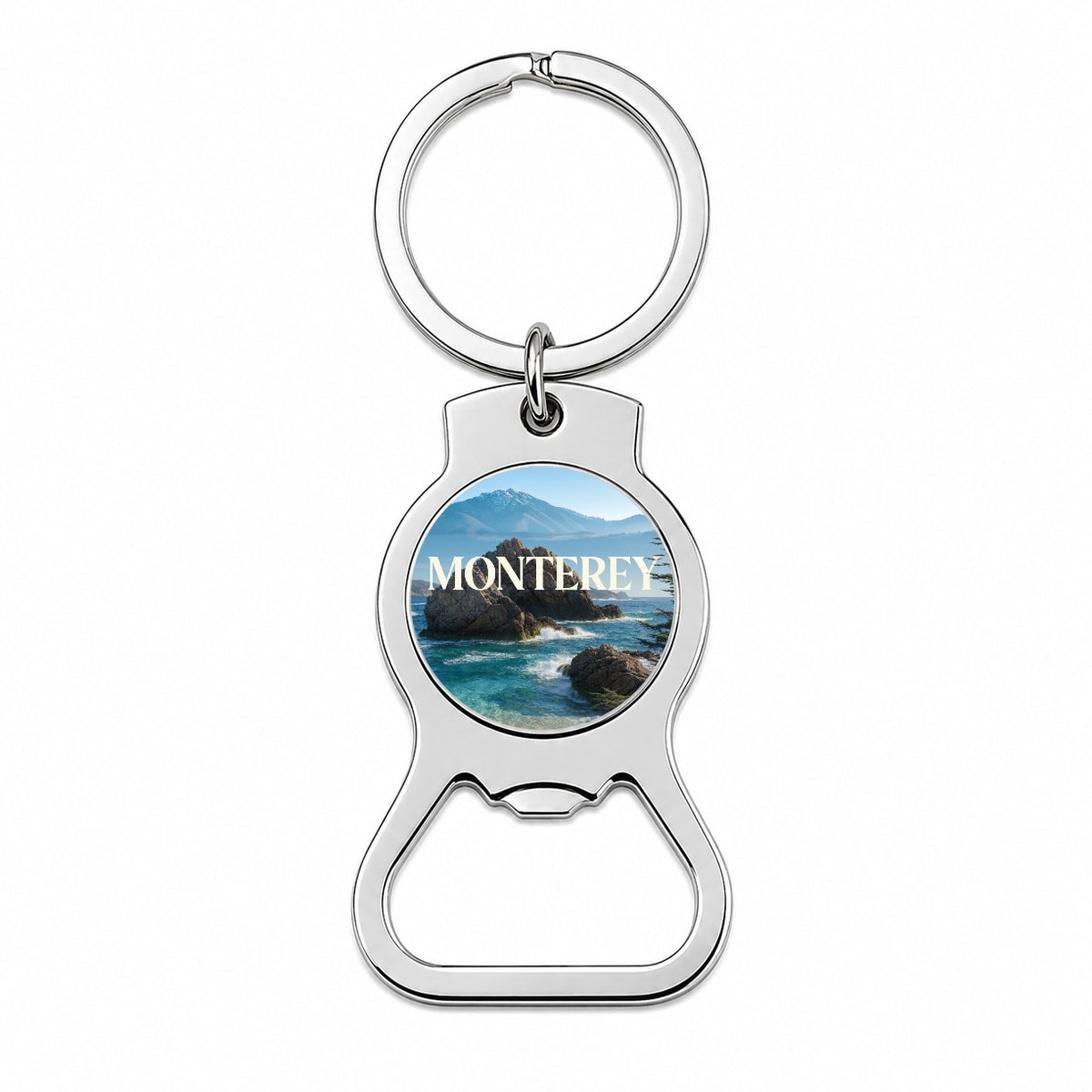 Monterey California Travel Ocean Bottle Opener Keychain