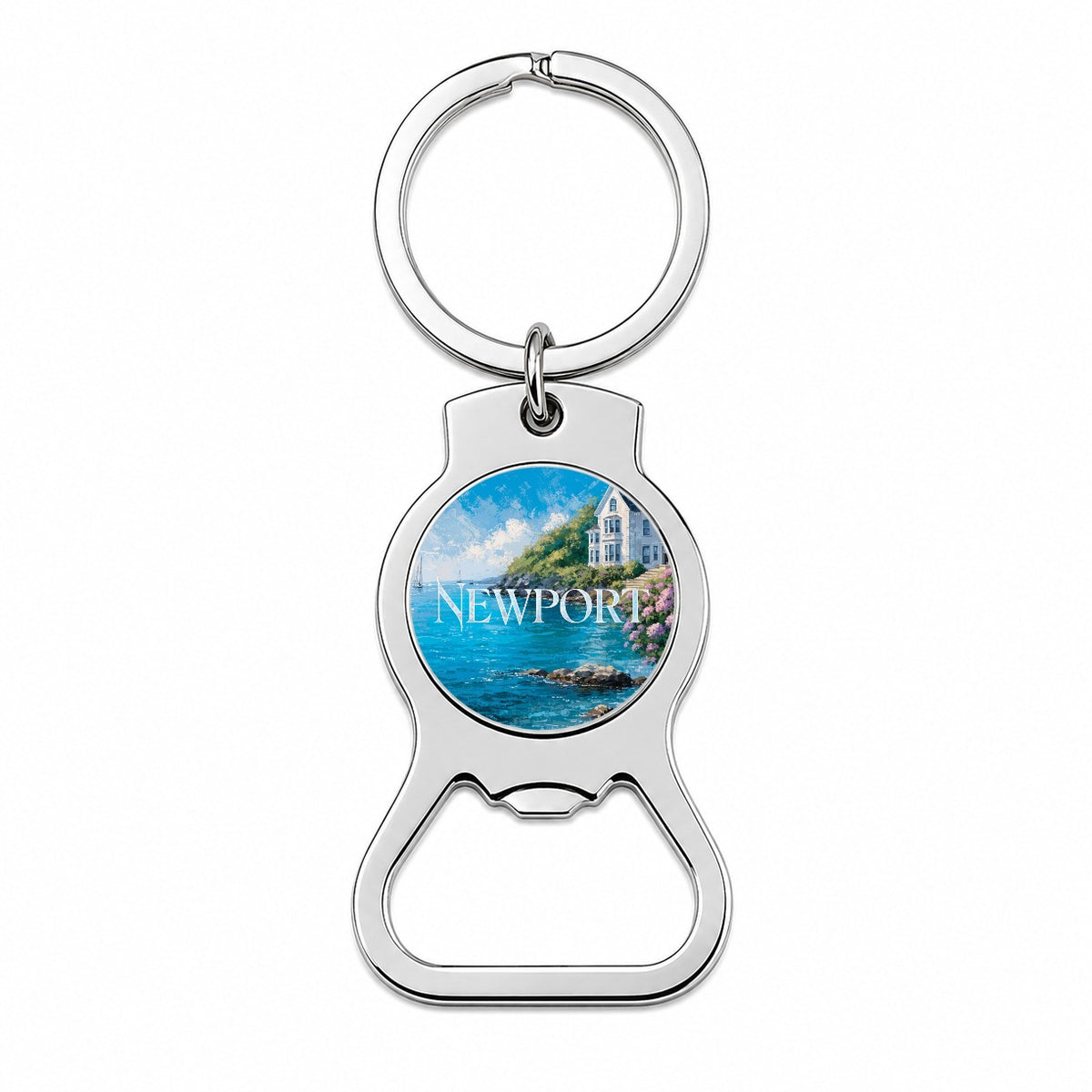 Newport Rhode Island Travel Bottle Opener Keychain