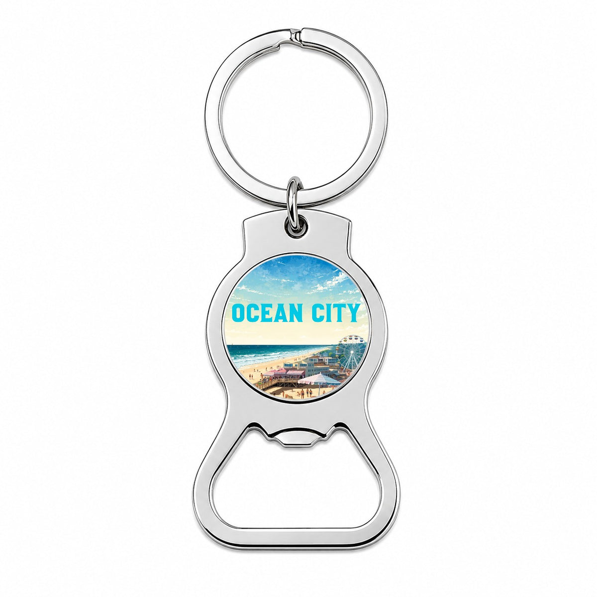 Ocean City Maryland Travel Bottle Opener Keychain