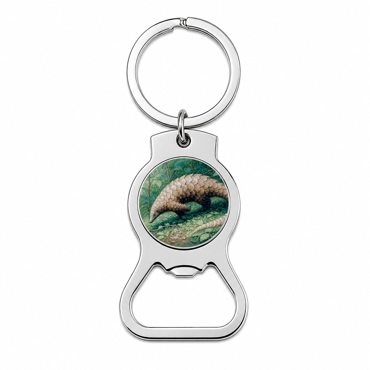 Pangolin Woodland Bottle Opener Keychain