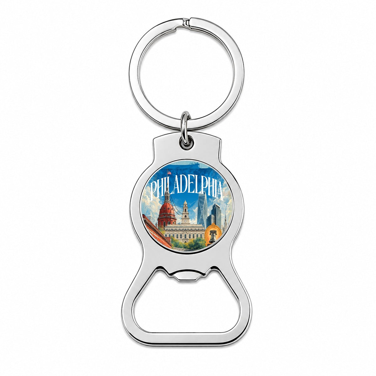 Philadelphia Pennsylvania Travel Bottle Opener Keychain
