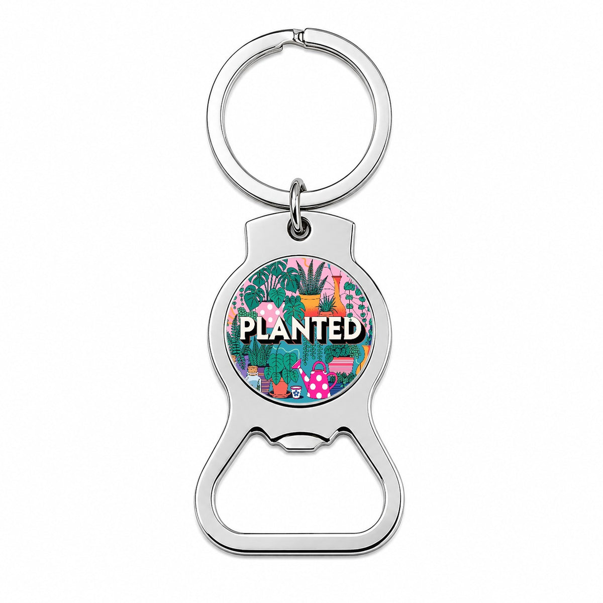 Planted Gardener Gardening Plants Bottle Opener Keychain