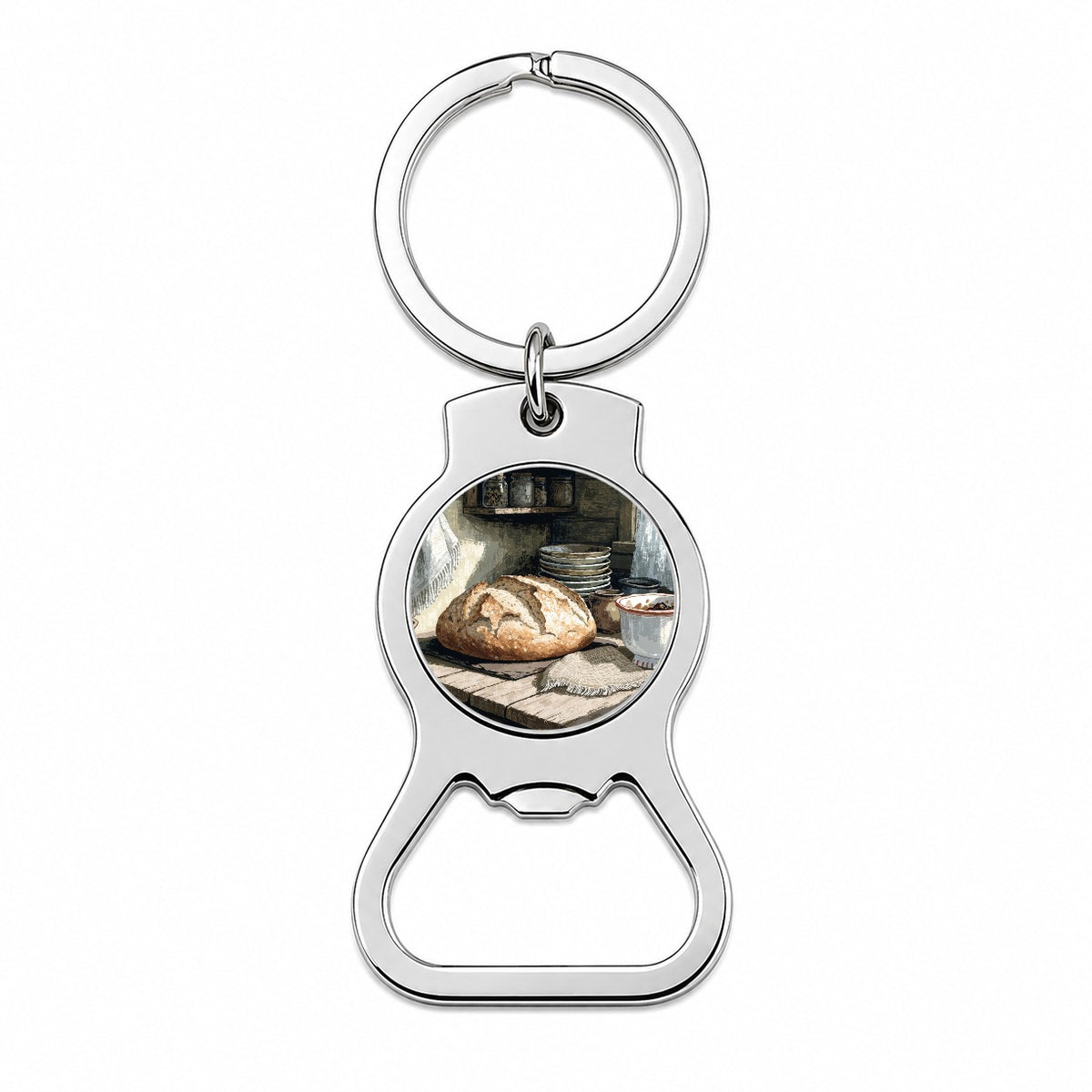 Sourdough Cottage Kitchen Bottle Opener Keychain