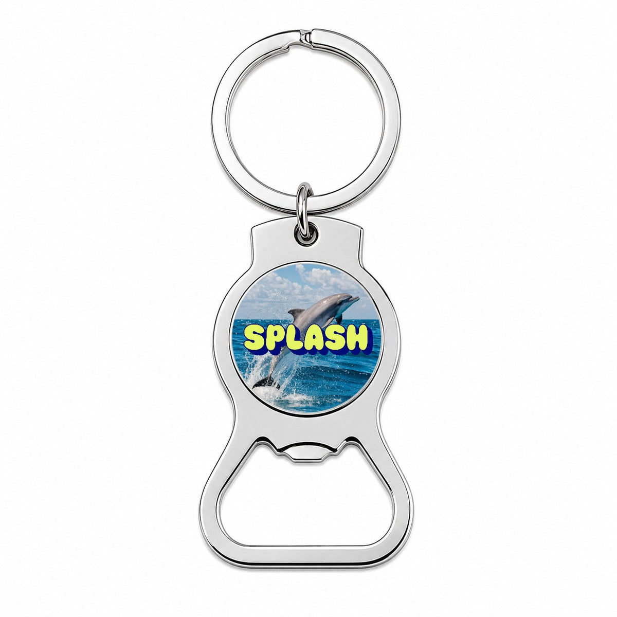 Splash Dolphin Jumping Fun Bottle Opener Keychain