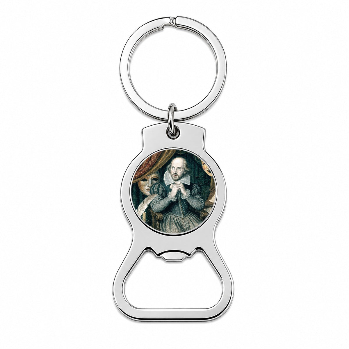 William Shakespeare Playwright Bottle Opener Keychain