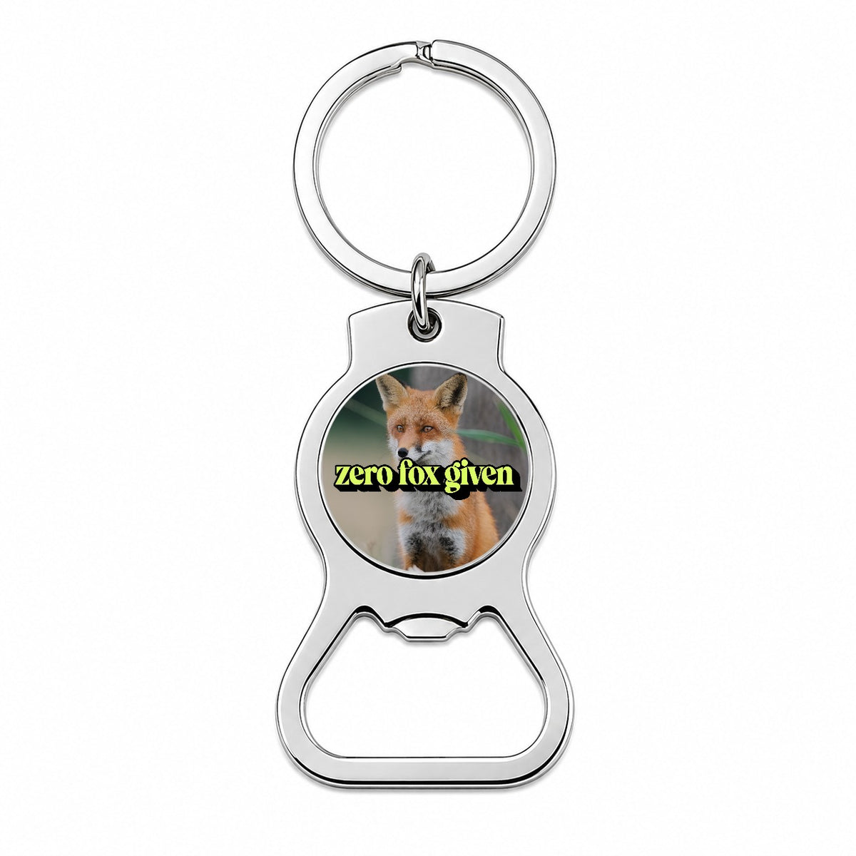Zero Fox Given Funny Bottle Opener Keychain