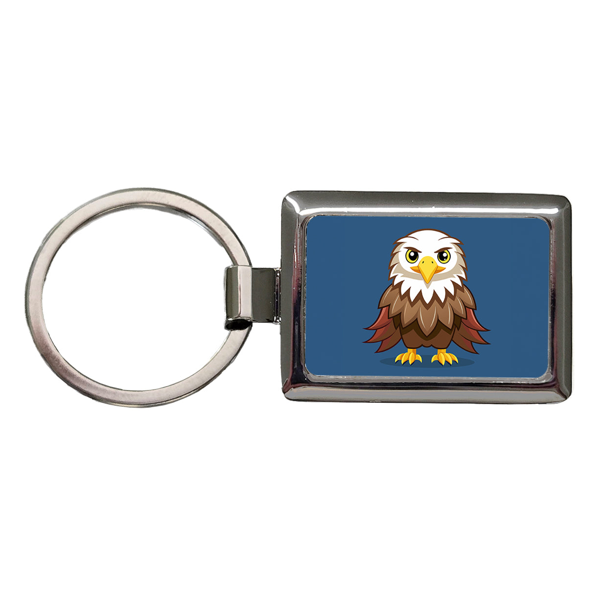 Bald Eagle Bird Cute Rectangle Metal Keychain