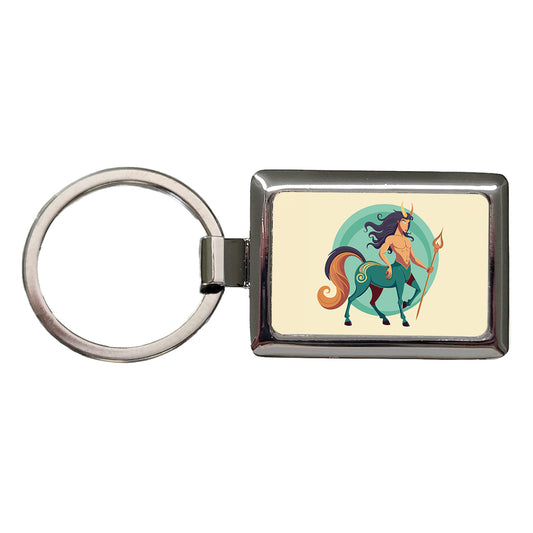 Centaur Greek Mythology Rectangle Metal Keychain