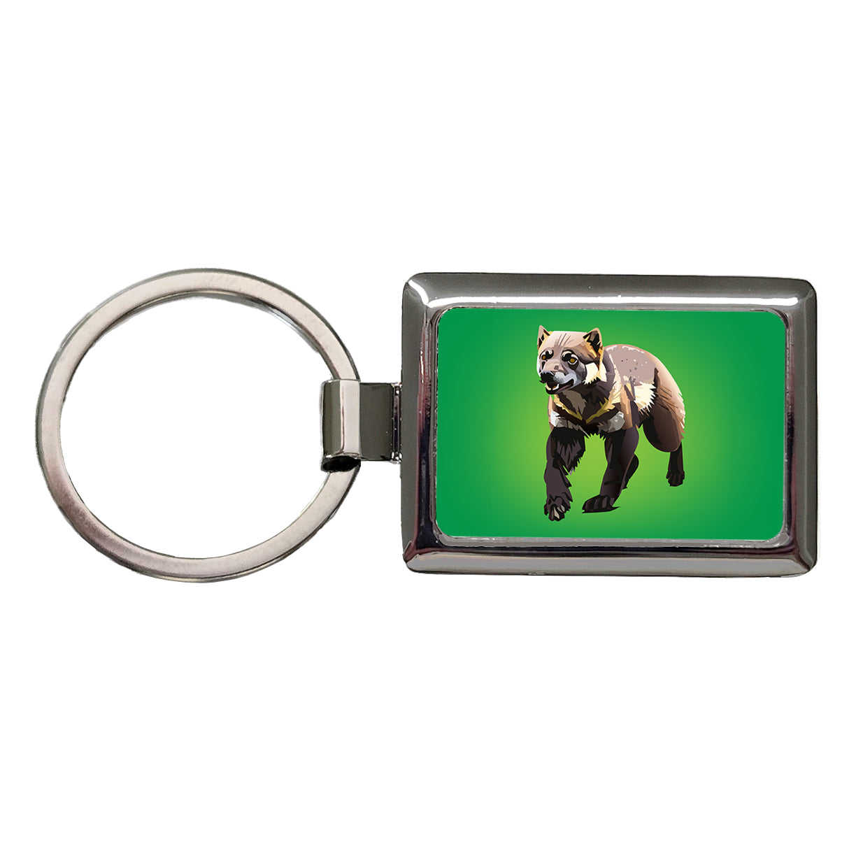Wolverine Walking Rectangle Metal Keychain