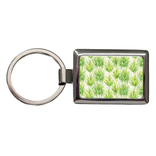 Lots Of Wild Grass Rectangle Metal Keychain