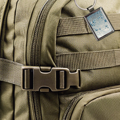 Water Liquid Closeup Funny Rectangle Metal Keychain