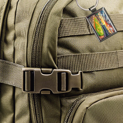 Baseball Game at the Stadium Rectangle Metal Keychain