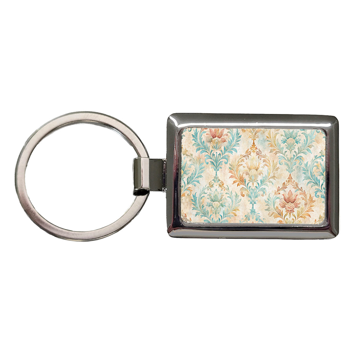 Beautiful Wallpaper Rectangle Metal Keychain