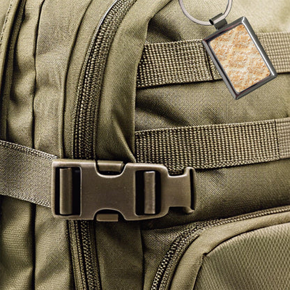 Elegant Wallpaper Rectangle Metal Keychain
