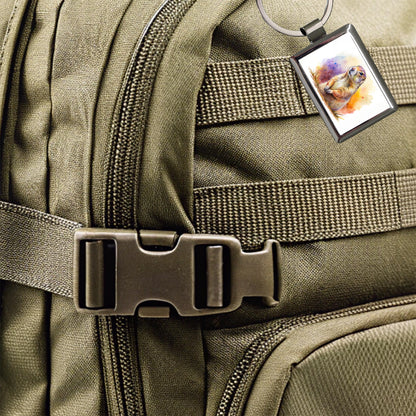 Prairie Dog Watercolor Rectangle Metal Keychain
