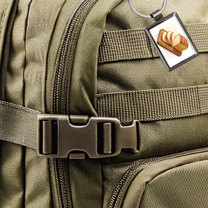 Sliced Bread Best Thing Since Rectangle Metal Keychain