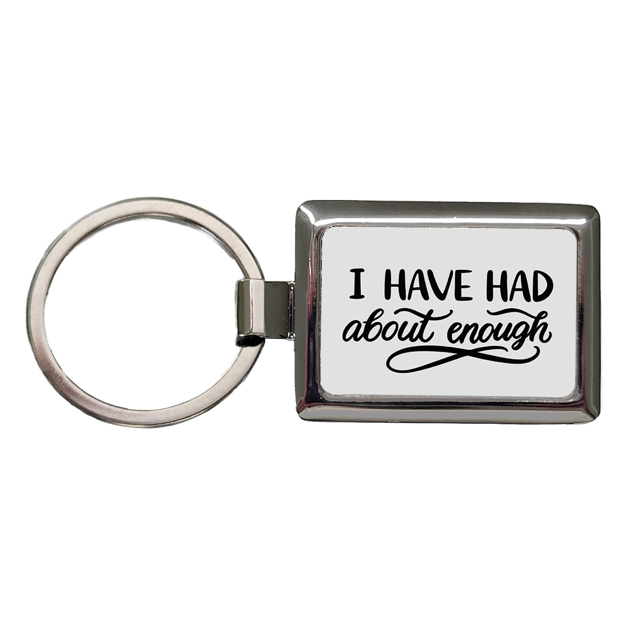 I Have Had About Enough Rectangle Metal Keychain