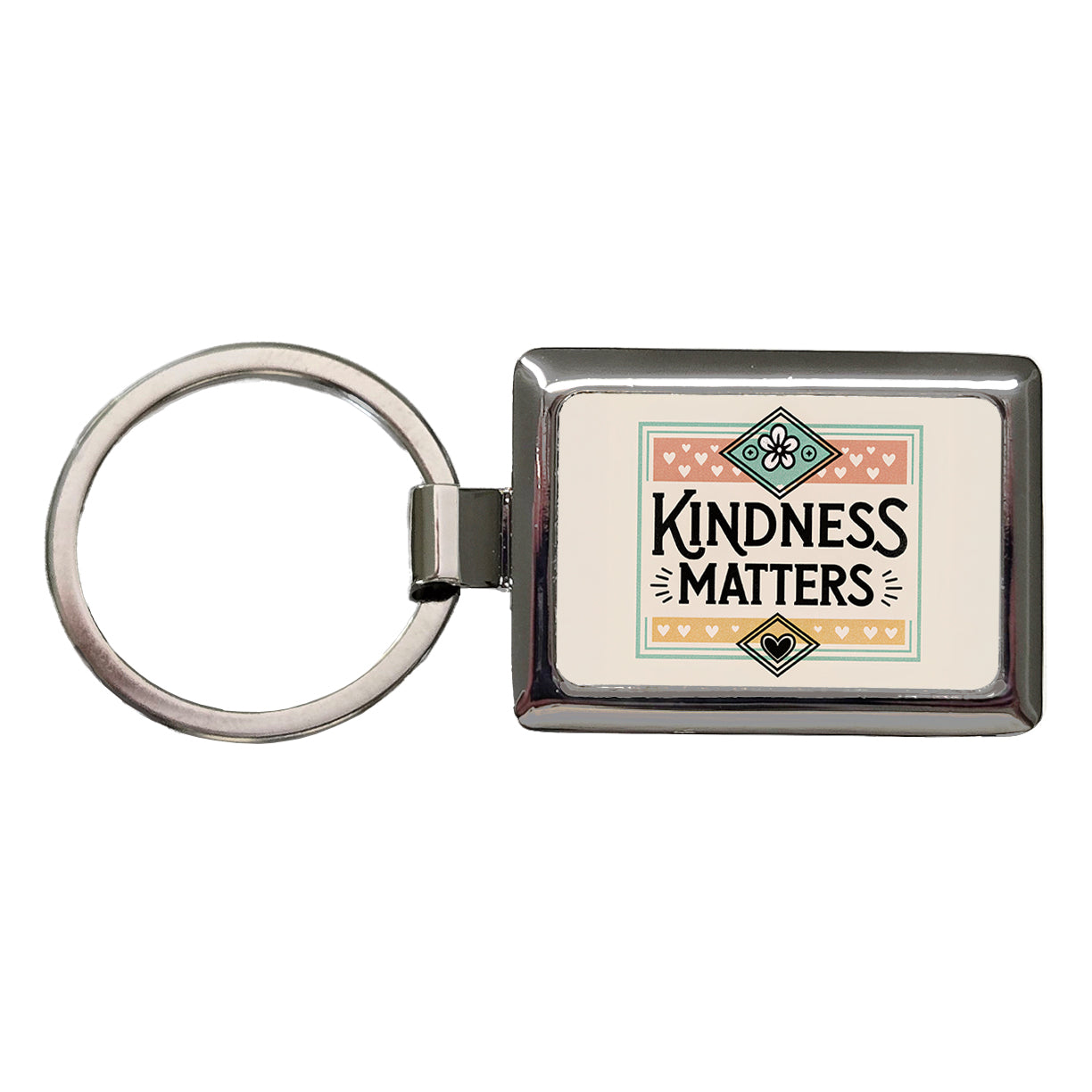 Kindness Matters Rectangle Metal Keychain
