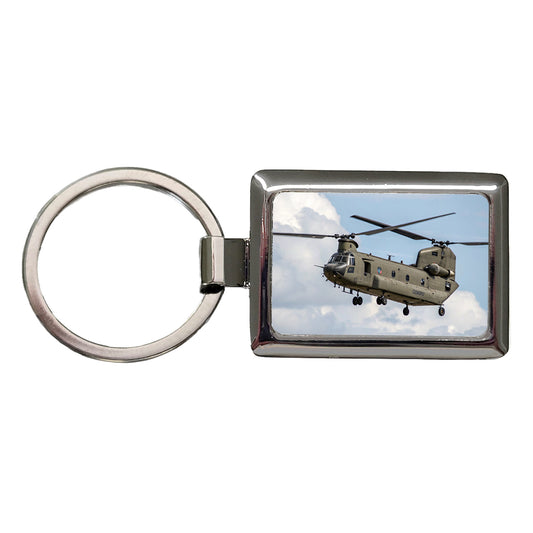 CH-47 Chinook Heavy-Lift Helicopter Rectangle Metal Keychain