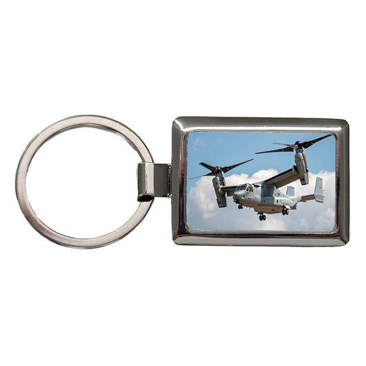 V-22 Osprey Tiltrotor Military Transport Rectangle Metal Keychain