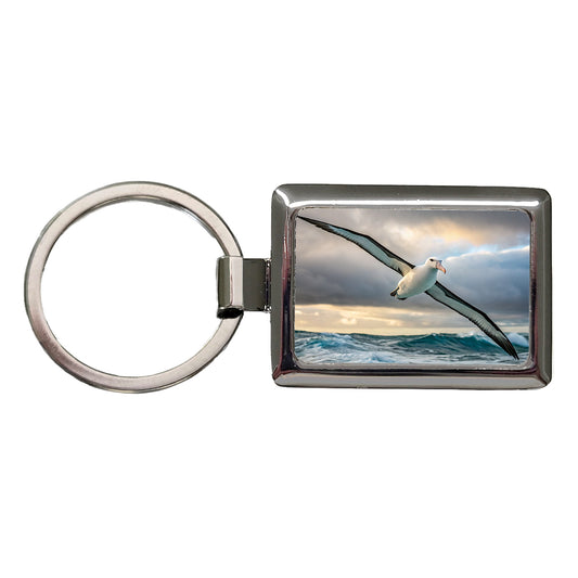 Albatross Bird Photo Rectangle Metal Keychain