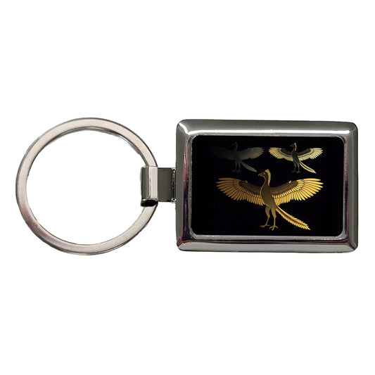 Archaeopteryx Sketch Dinosaurs Rectangle Metal Keychain