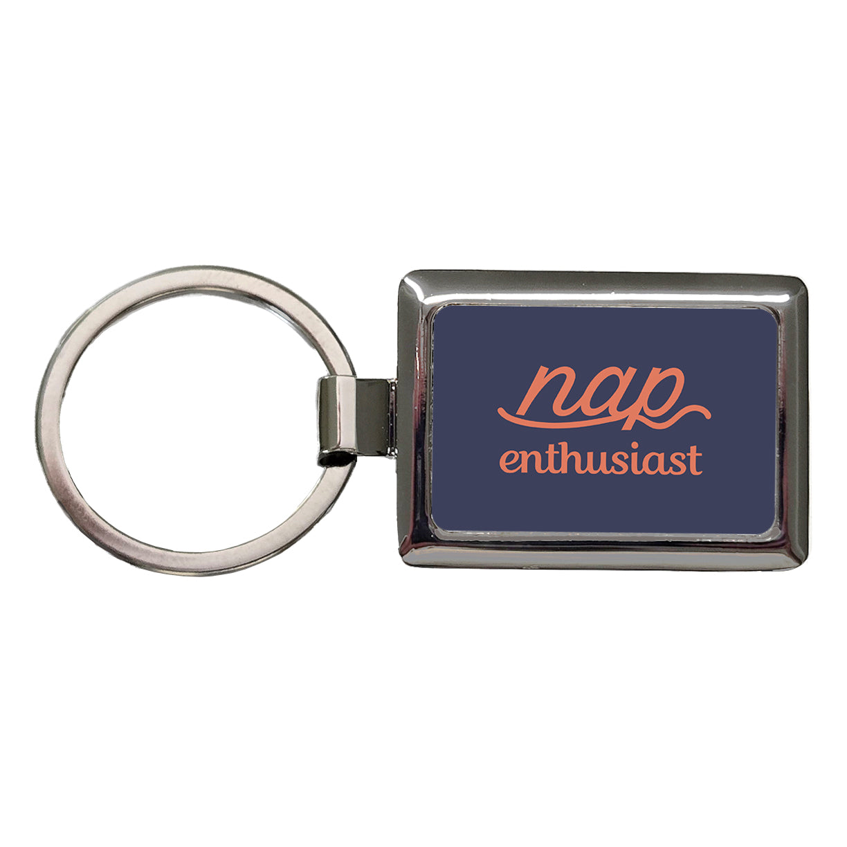 Nap Enthusiast Funny Rectangle Metal Keychain