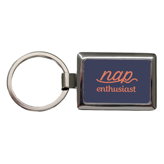 Nap Enthusiast Funny Rectangle Metal Keychain