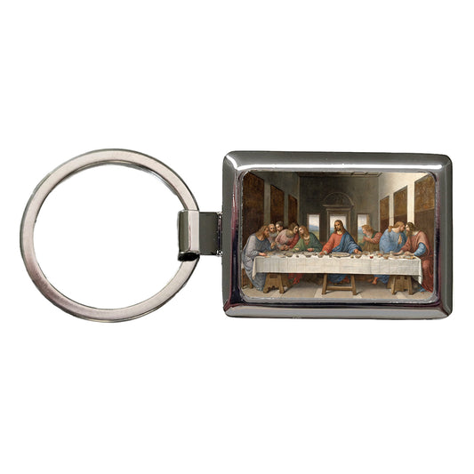 The Last Supper By Leonardo Da Vinci Inspired Jesus Christ Easter Rectangle Metal Keychain