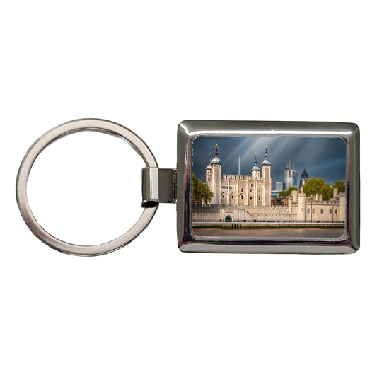 Tower Of London England Rectangle Metal Keychain