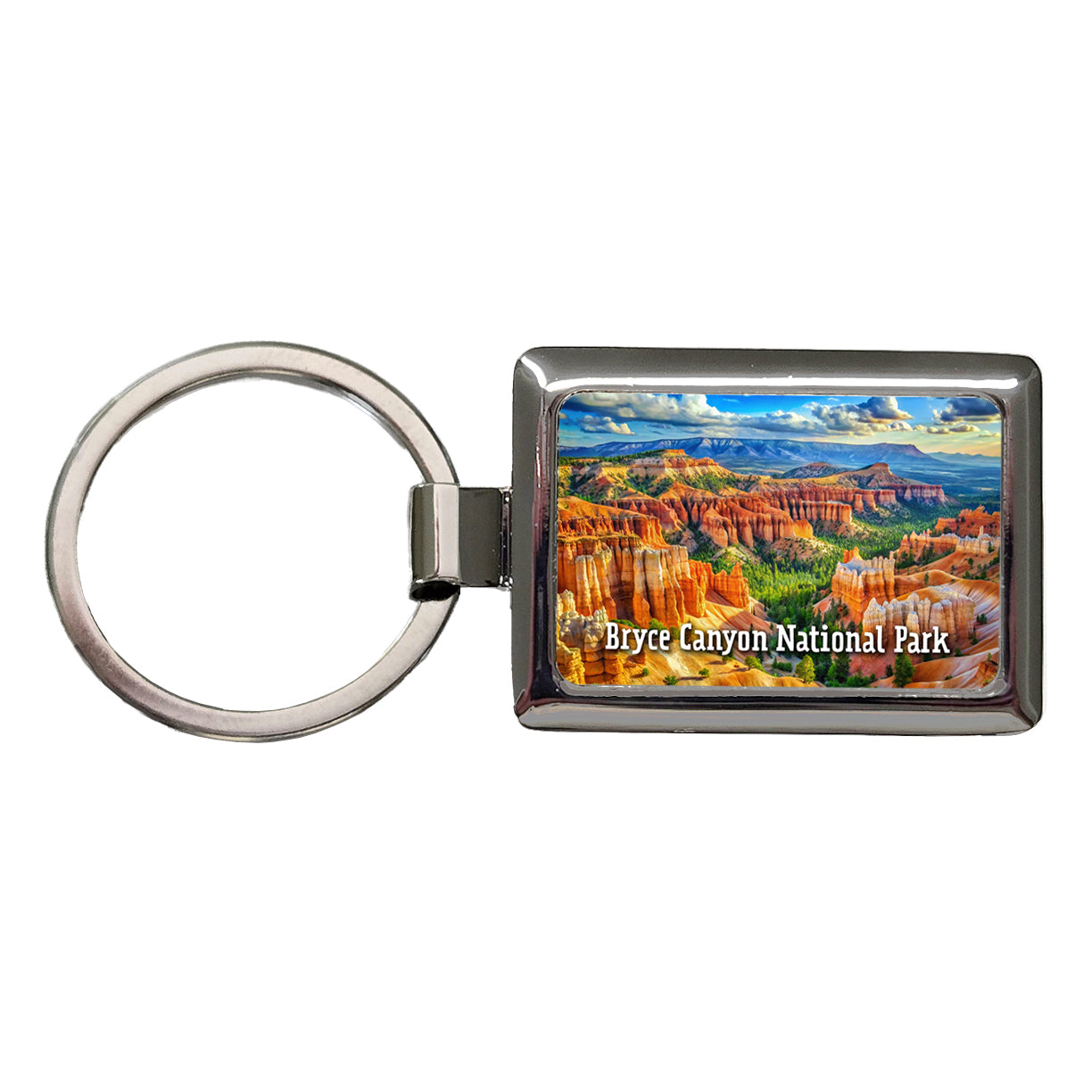 Bryce Canyon National Park Utah Rectangle Metal Keychain