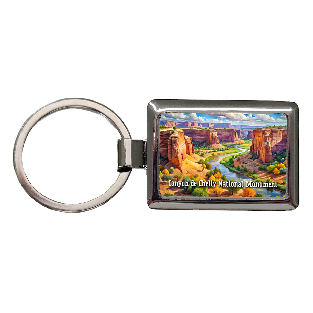 Canyon de Chelly National Monument Arizona Rectangle Metal Keychain