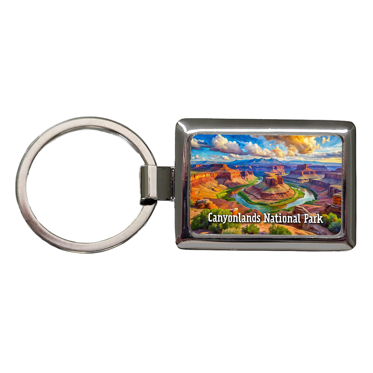 Canyonlands National Park Utah Rectangle Metal Keychain
