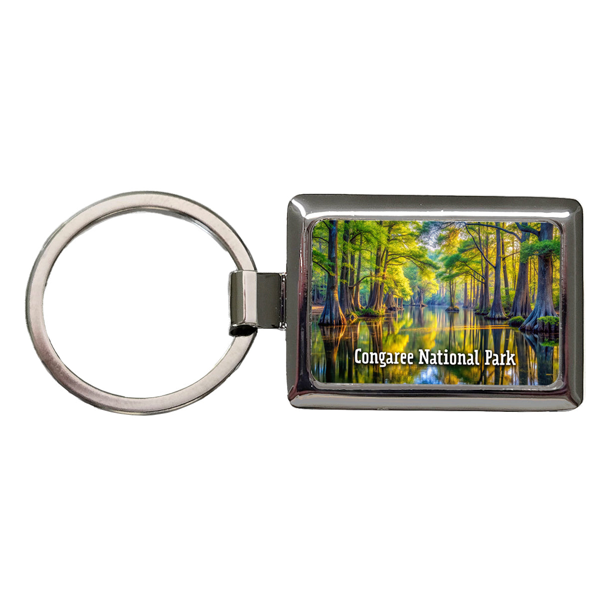 Congaree National Park South Carolina Rectangle Metal Keychain