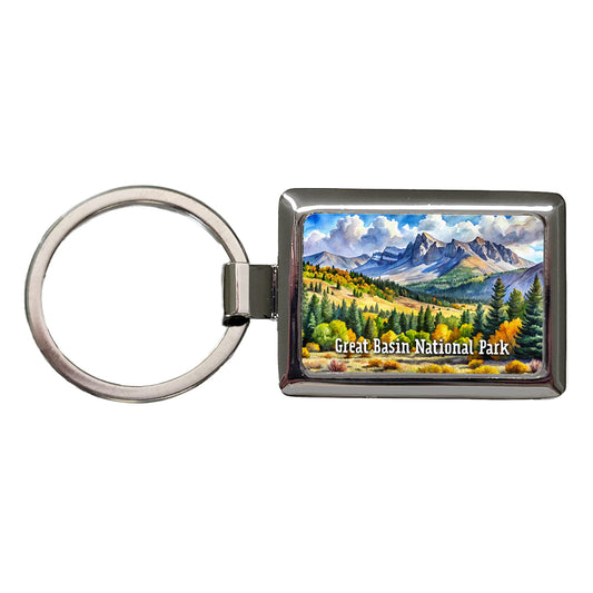 Great Basin National Park Nevada Rectangle Metal Keychain
